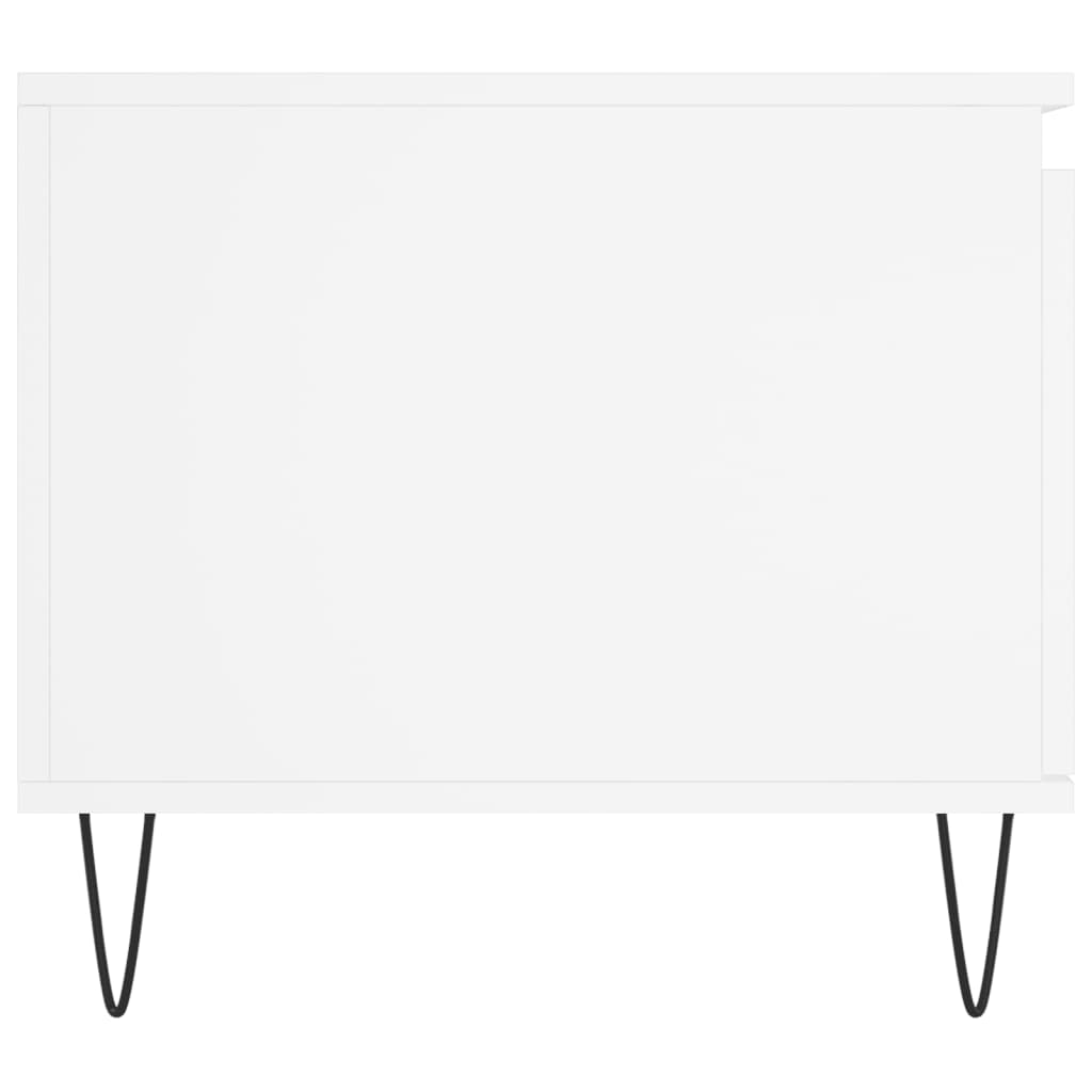 vidaXL Tavolino da Salotto Bianco 100x50x45 cm in Legno Multistrato