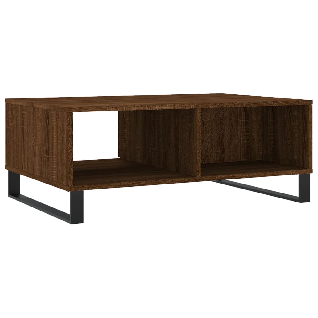 vidaXL Tavolino da Salotto Rovere Marrone 90x60x35cm Legno Multistrato