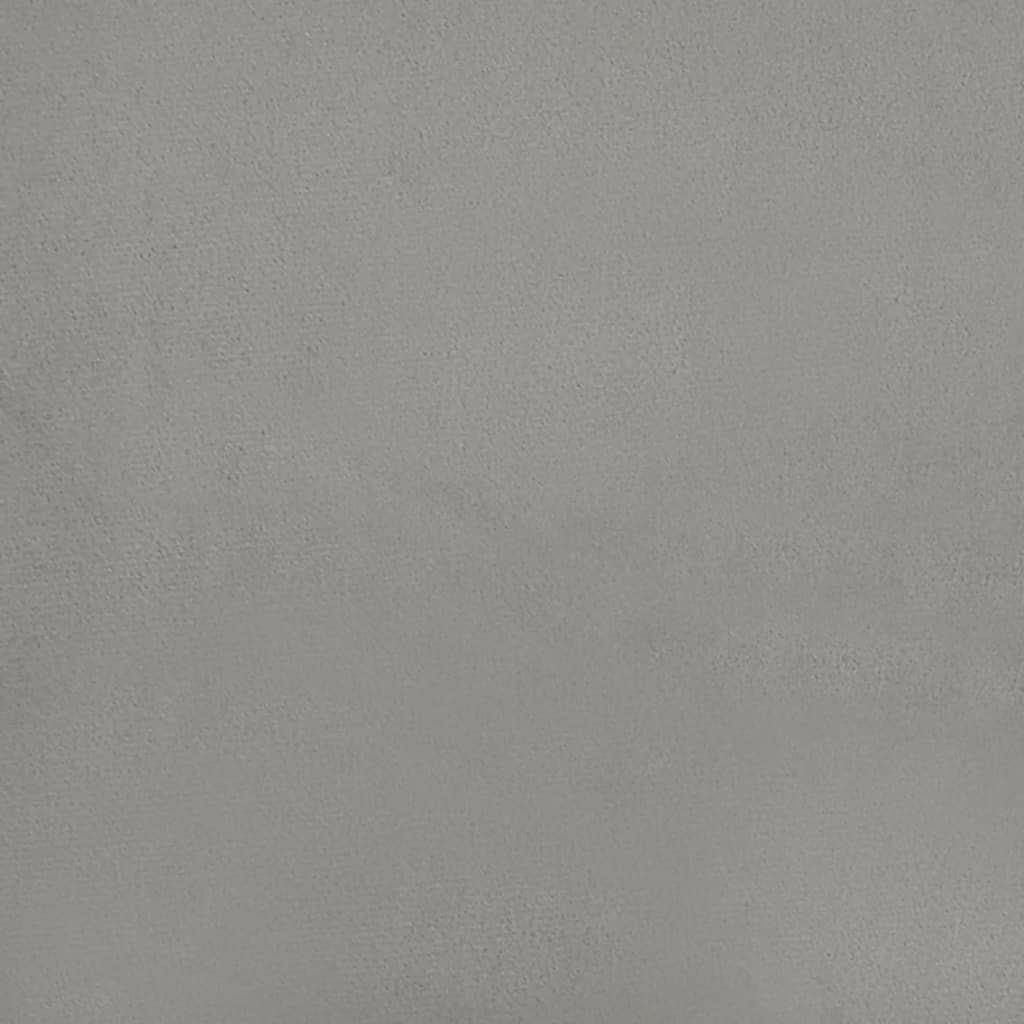 vidaXL Testiera ad Orecchio Grigio Chiaro 163x23x118/128 cm in Velluto