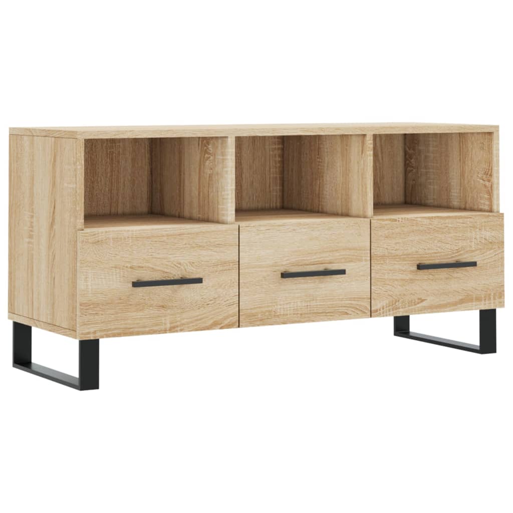 vidaXL Mobile Porta TV Rovere Sonoma 102x36x50 cm in Legno Multistrato