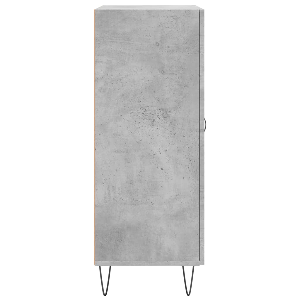 vidaXL Credenza Grigio Cemento 69,5x34x90 cm in Legno Multistrato