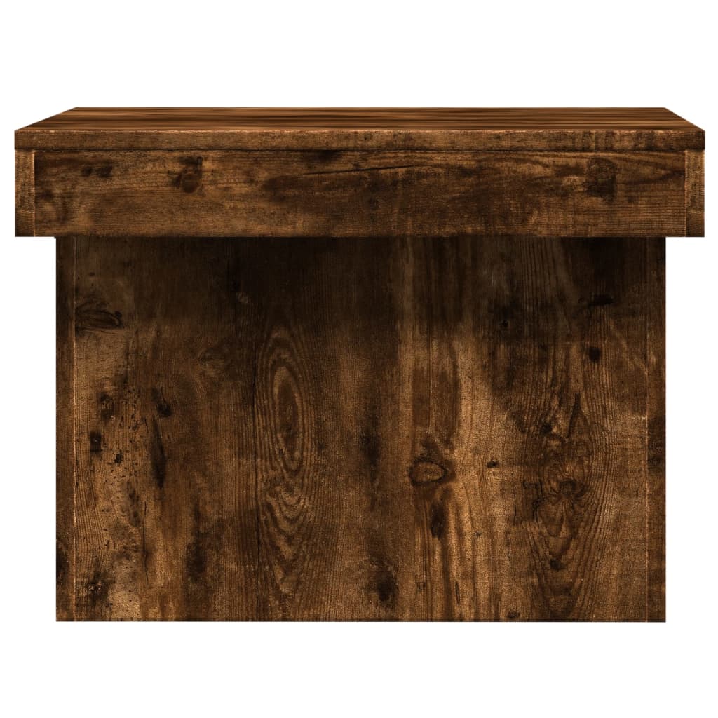 vidaXL Tavolino da Salotto Rovere Fumo 80x55x40 cm Legno Multistrato