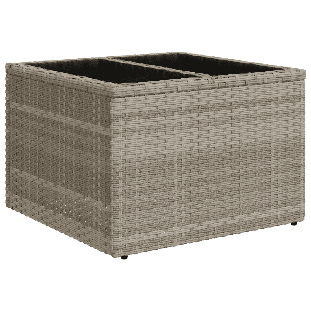 vidaXL Set Divani da Giardino 11 pz con Cuscini in Polyrattan Grigio