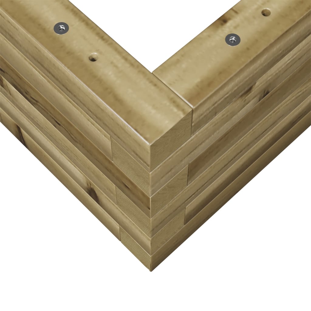 vidaXL Fioriera da Giardino 90x60x23 cm in Legno di Pino Impregnato