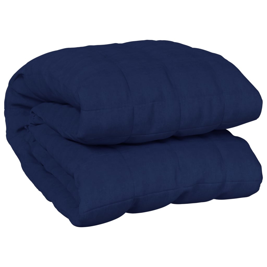 vidaXL Coperta Ponderata Blu 122x183 cm 9 kg Tessuto