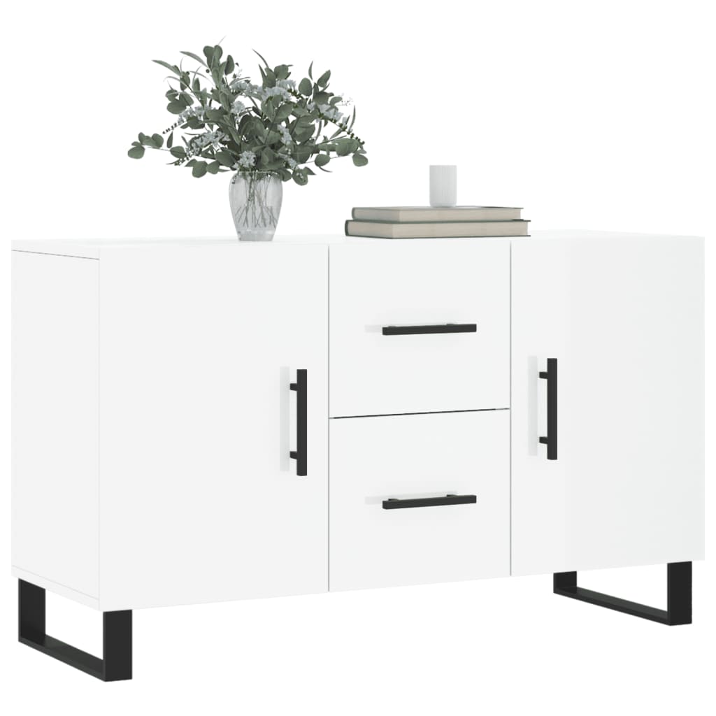 vidaXL Credenza Bianco Lucido 100x36x60 cm in Legno Multistrato