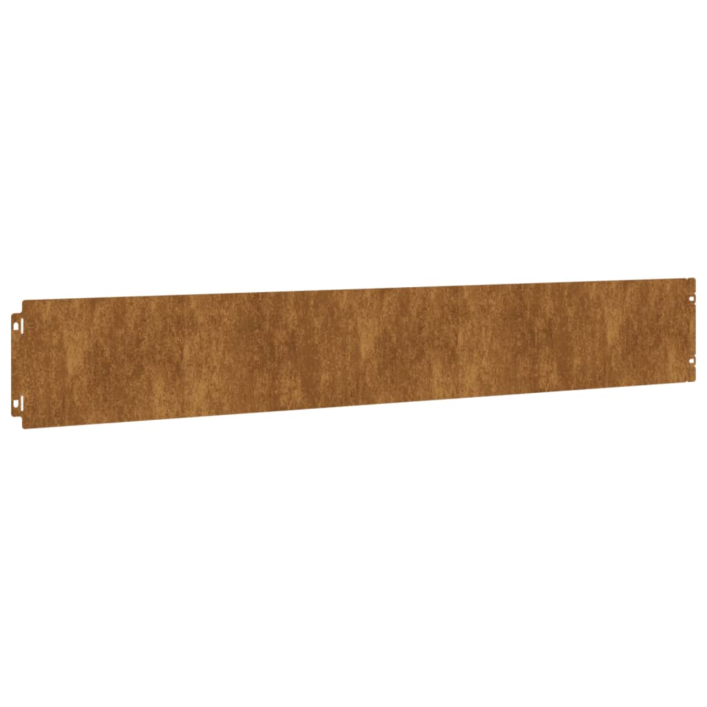 vidaXL Bordure per Prato 50 pz 15x103 cm Flessibili in Acciaio Corten