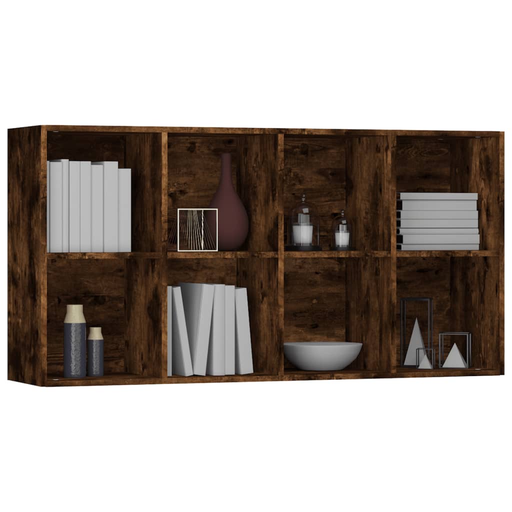 vidaXL Libreria/Credenza Rovere Fumo 66x30x130 cm in Legno Multistrato