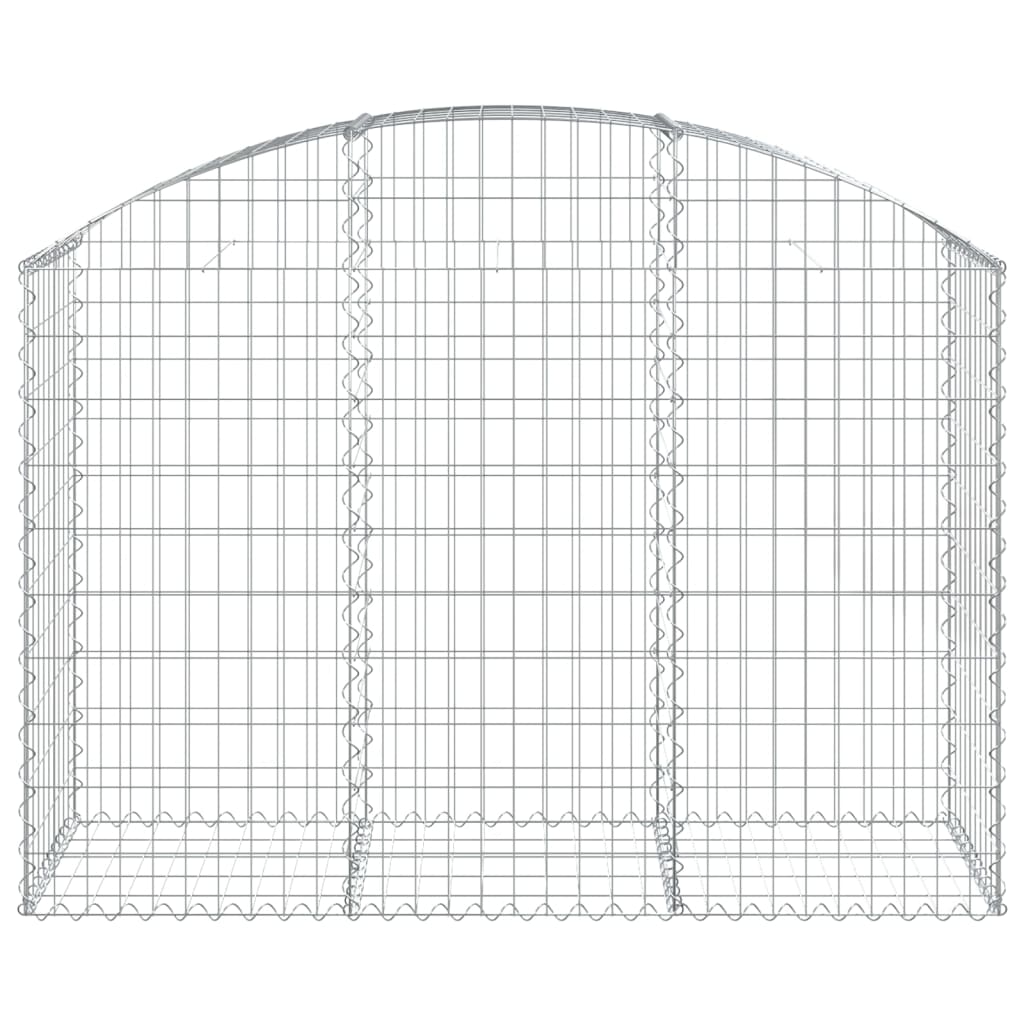 vidaXL Cesto Gabbione ad Arco 150x50x100/120 cm Ferro Zincato