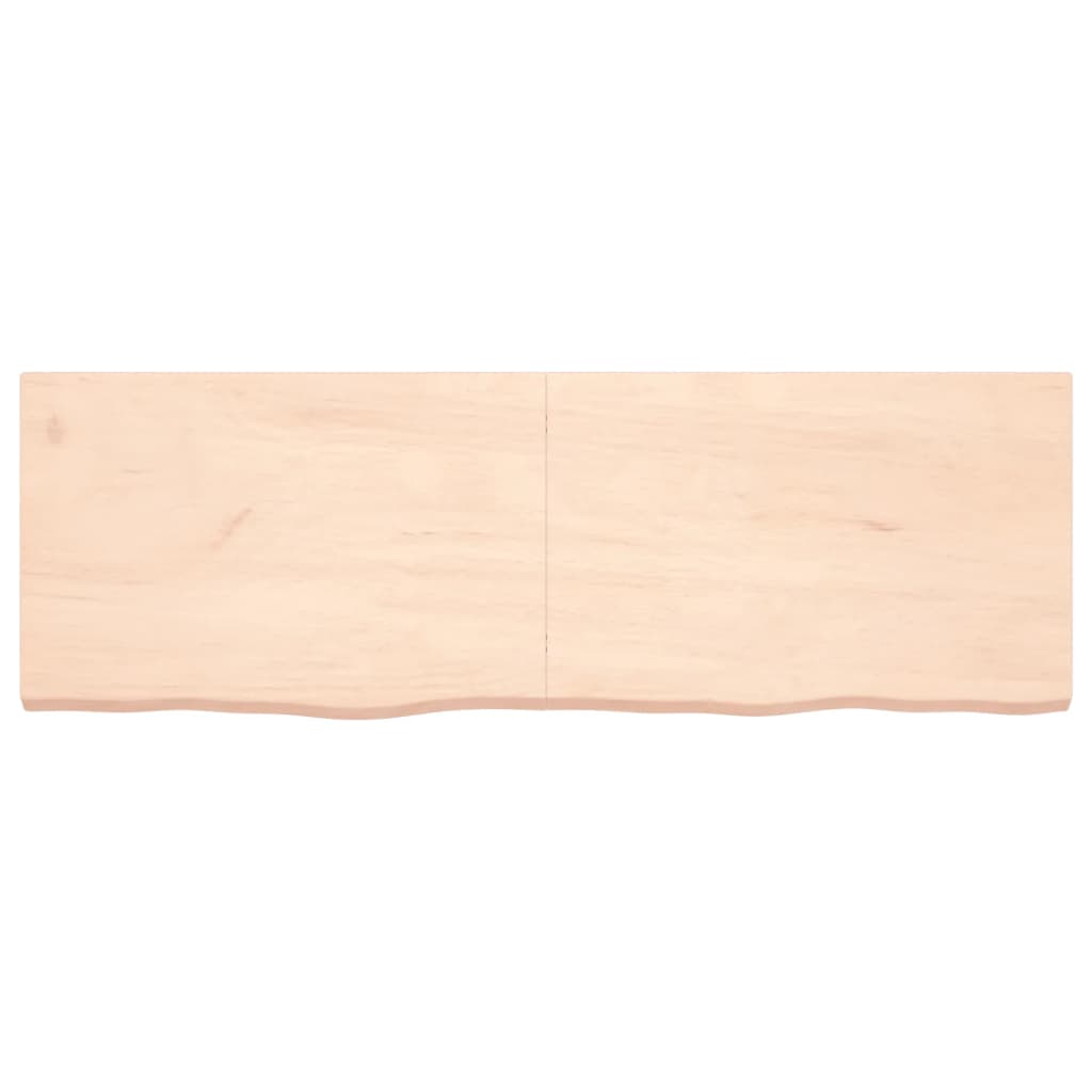 vidaXL Piano Bagno 180x60x(2-6) cm in Legno Massello Non Trattato