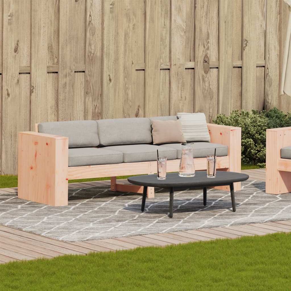 vidaXL Divano da Giardino 3 Posti 189x60x62 cm Legno Massello Douglas