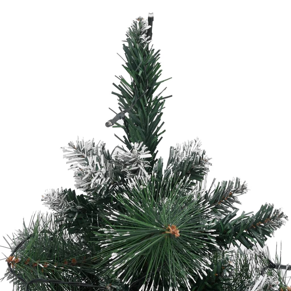 vidaXL Albero di Natale Preilluminato con Palline Verde 60 cm