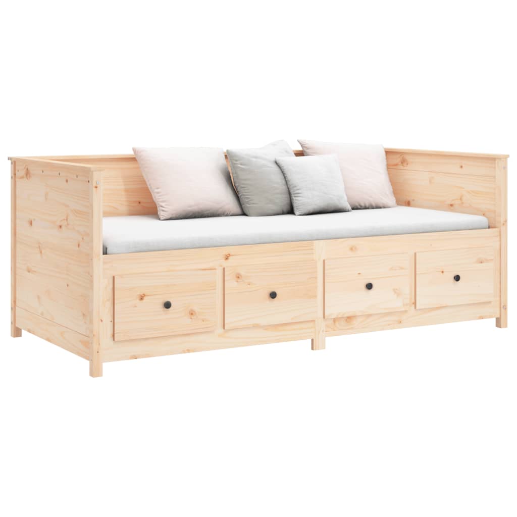 vidaXL Dormeuse senza Materasso 90x200 cm in Legno Massello di Pino