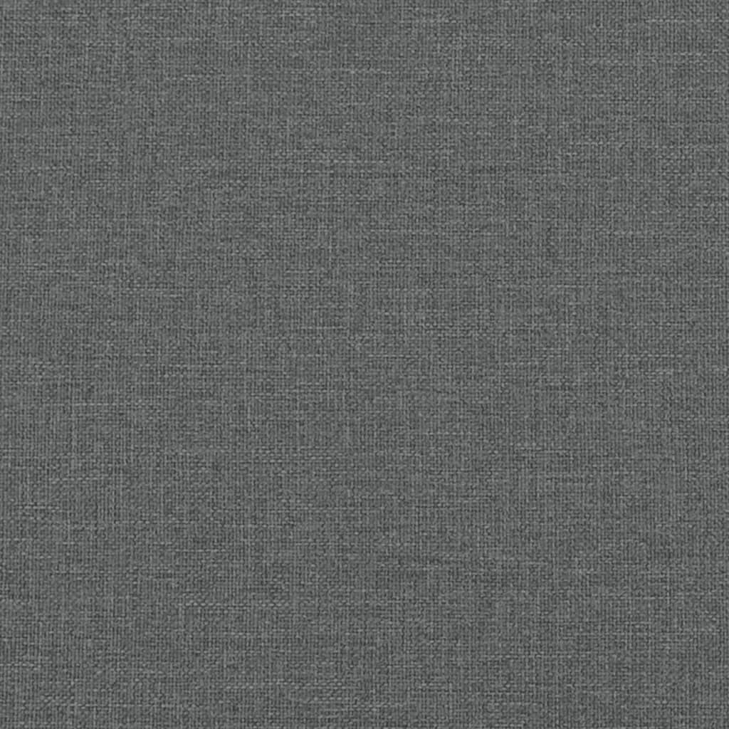 vidaXL Giroletto a Molle con Materasso Grigio Scuro 140x200cm Tessuto