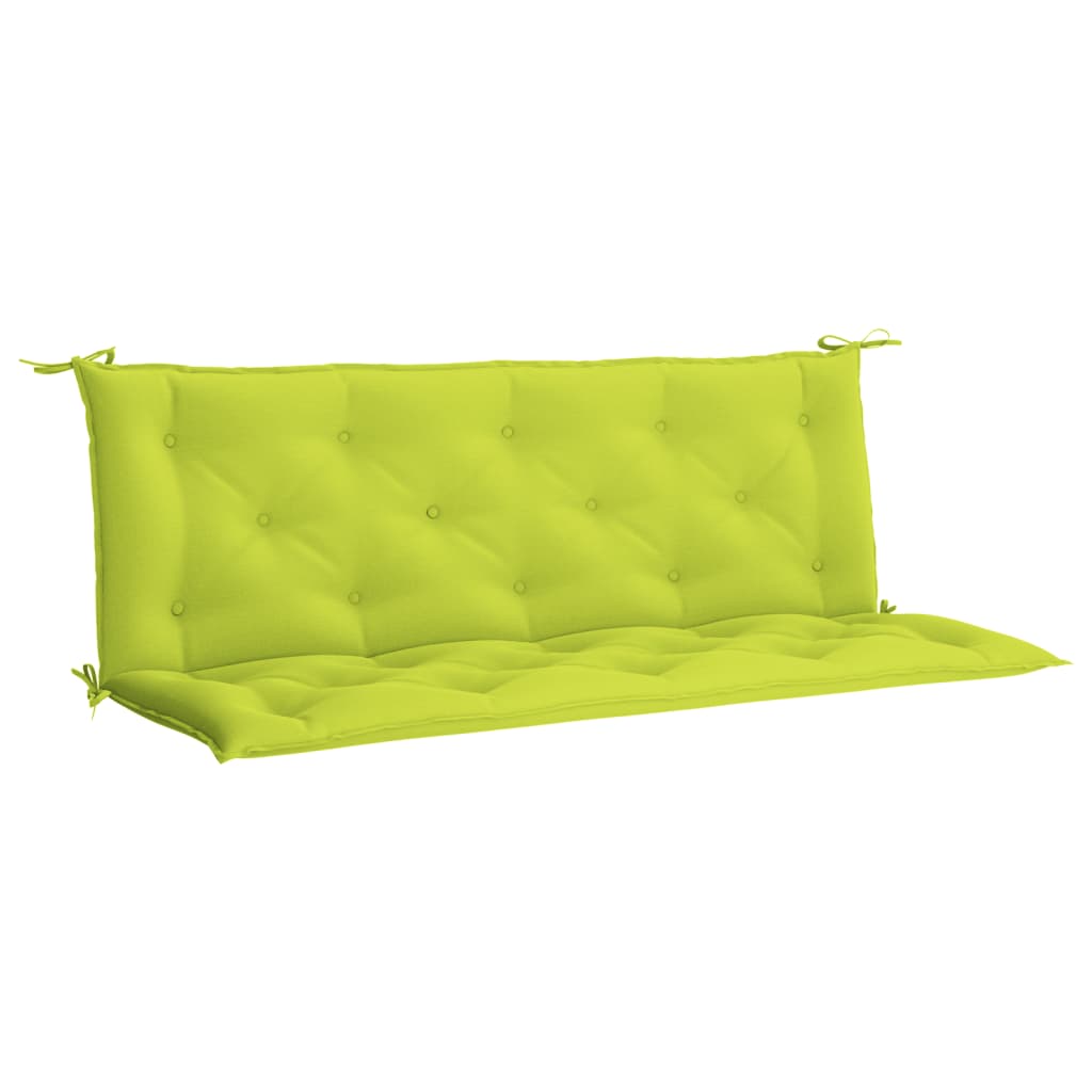 vidaXL Cuscino per Panca Verde Intenso 150x(50+50)x7cm Tessuto Oxford