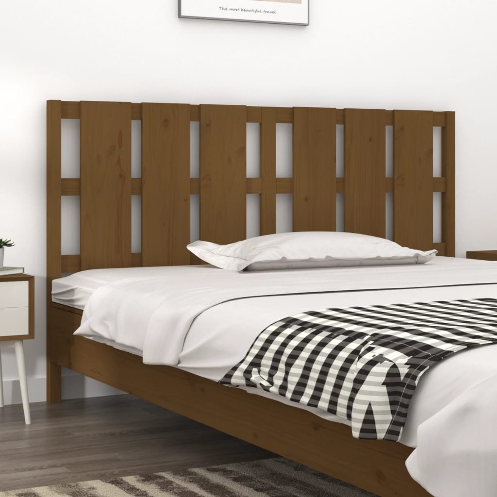 vidaXL Testiera per Letto ambra 185,5x4x100 cm Legno Massello di Pino