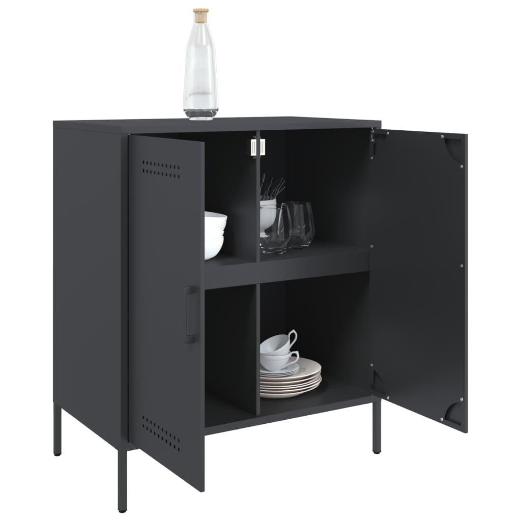 vidaXL Credenza Antracite 68x39x79 cm in Acciaio