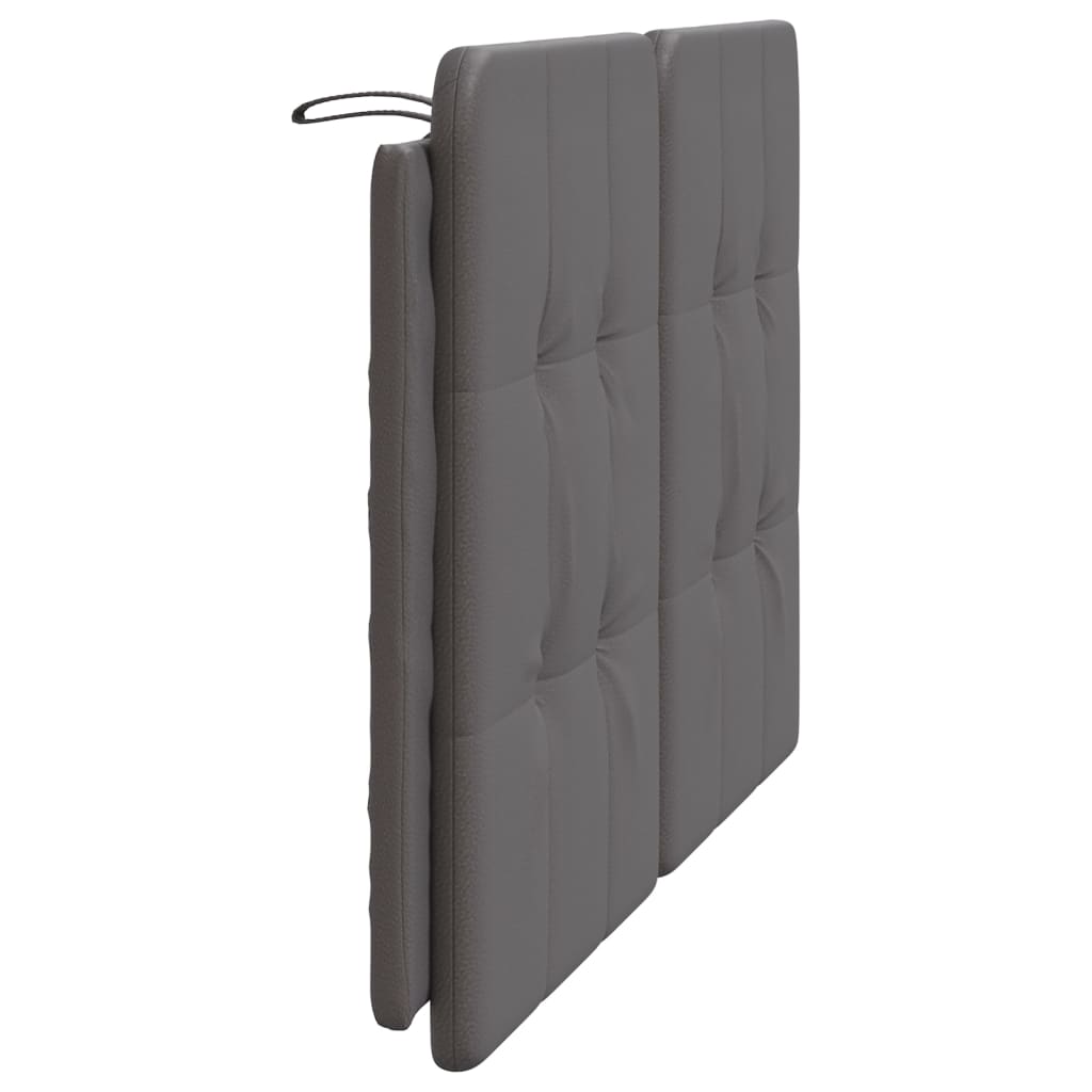 vidaXL Cuscino Testiera Grigio 140 cm in Similpelle