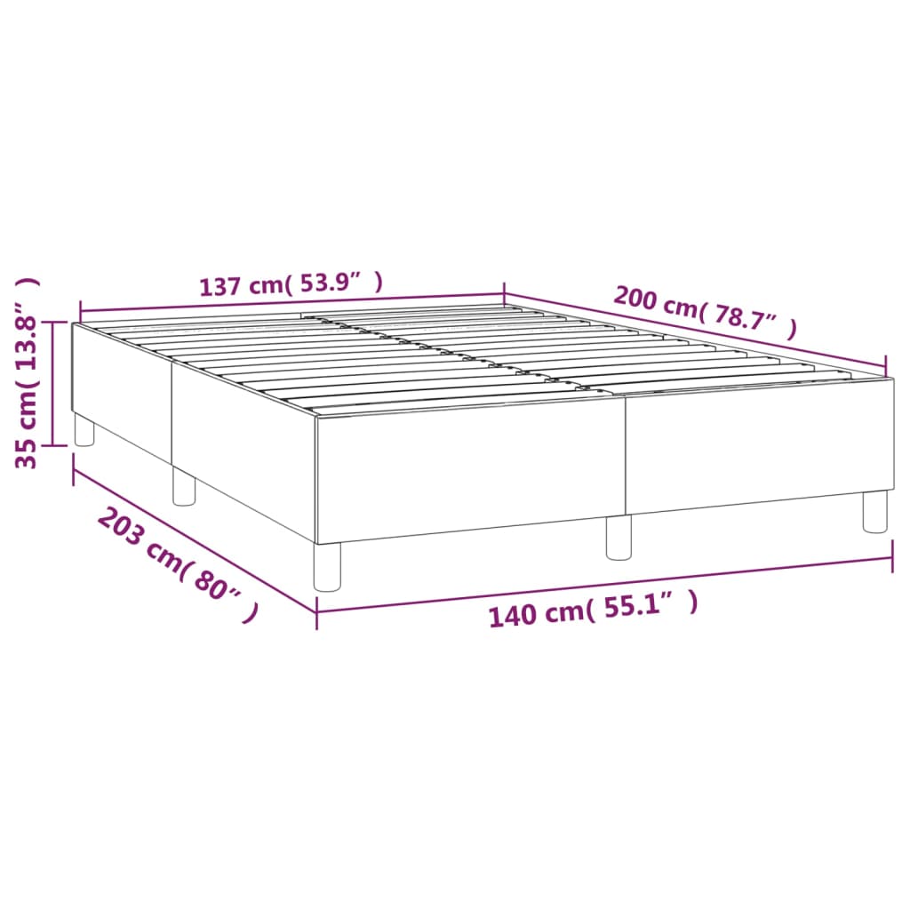 vidaXL Giroletto Marrone 140x200 cm in Similpelle