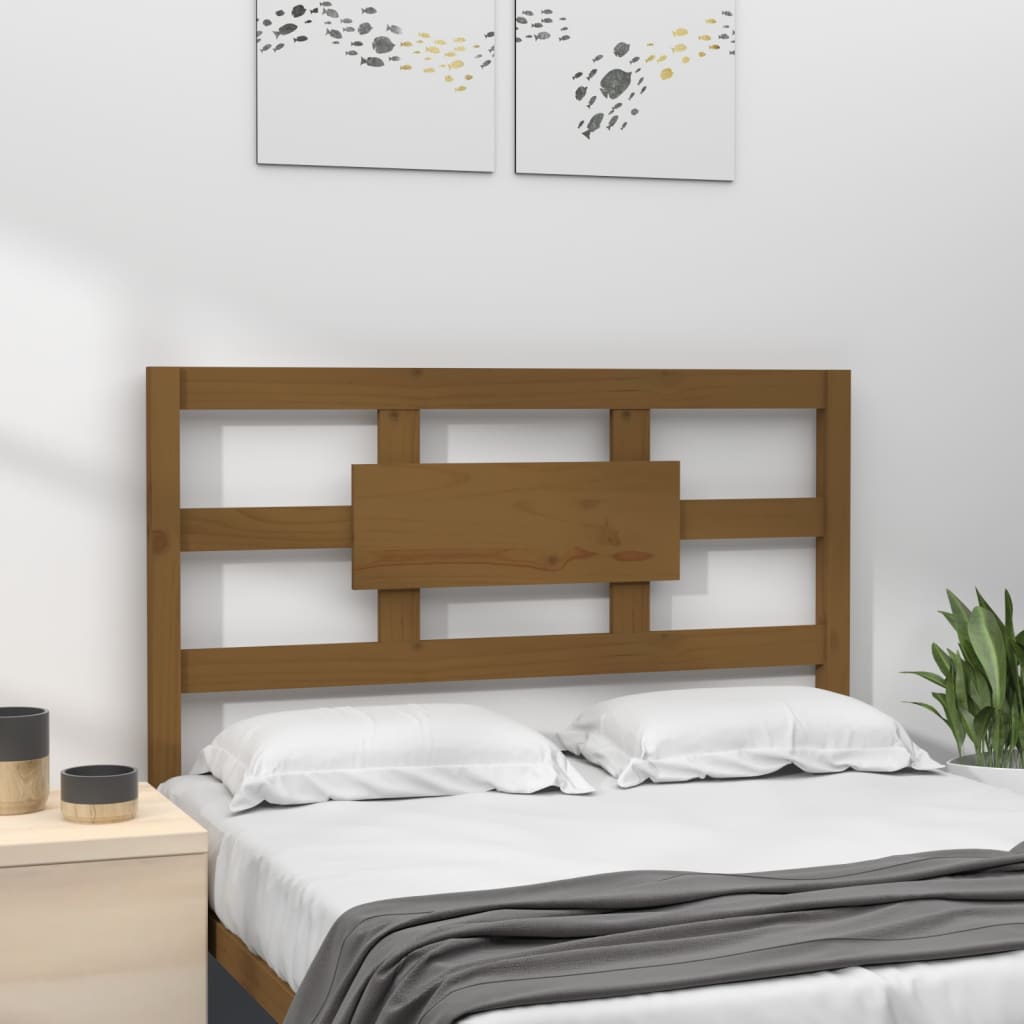 vidaXL Testiera per Letto ambra 95,5x4x100cm in Legno Massello di Pino