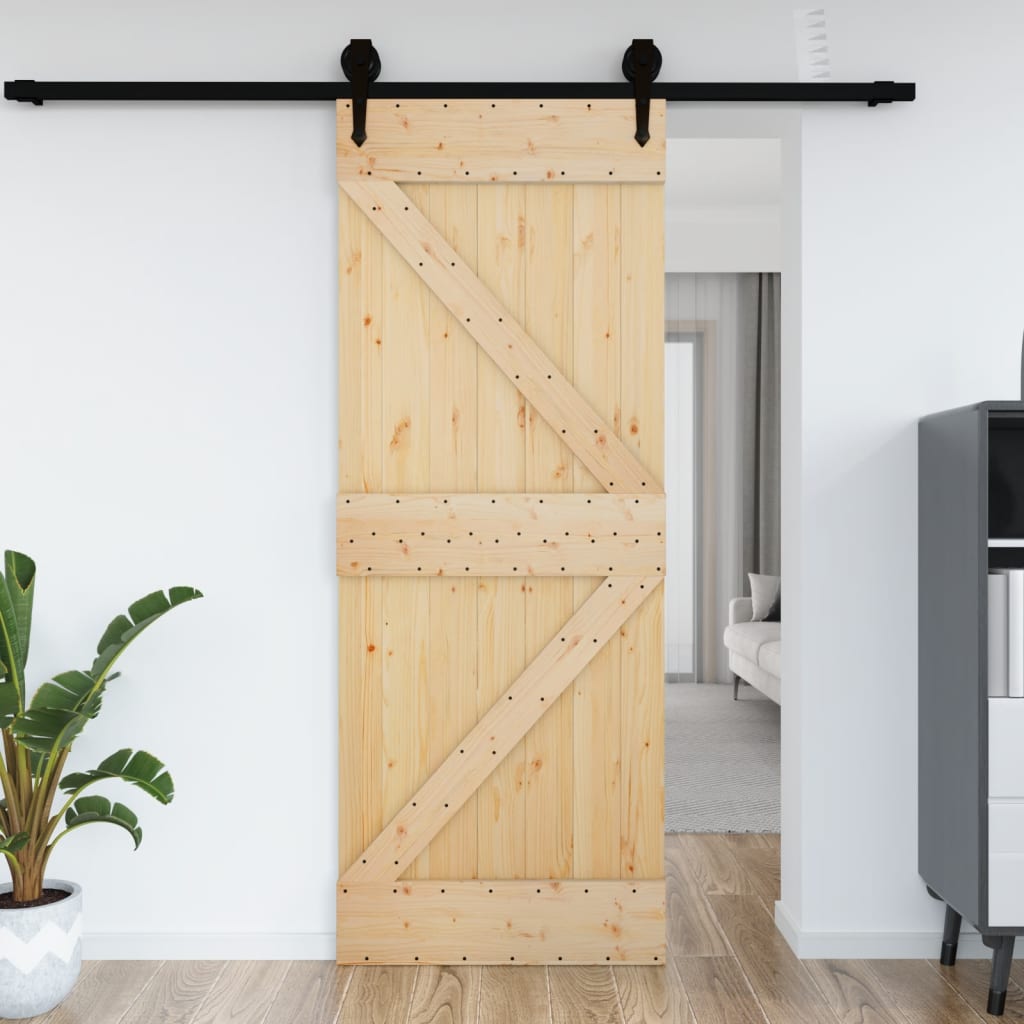 vidaXL Porta NARVIK 85x210 cm in Legno Massello di Pino