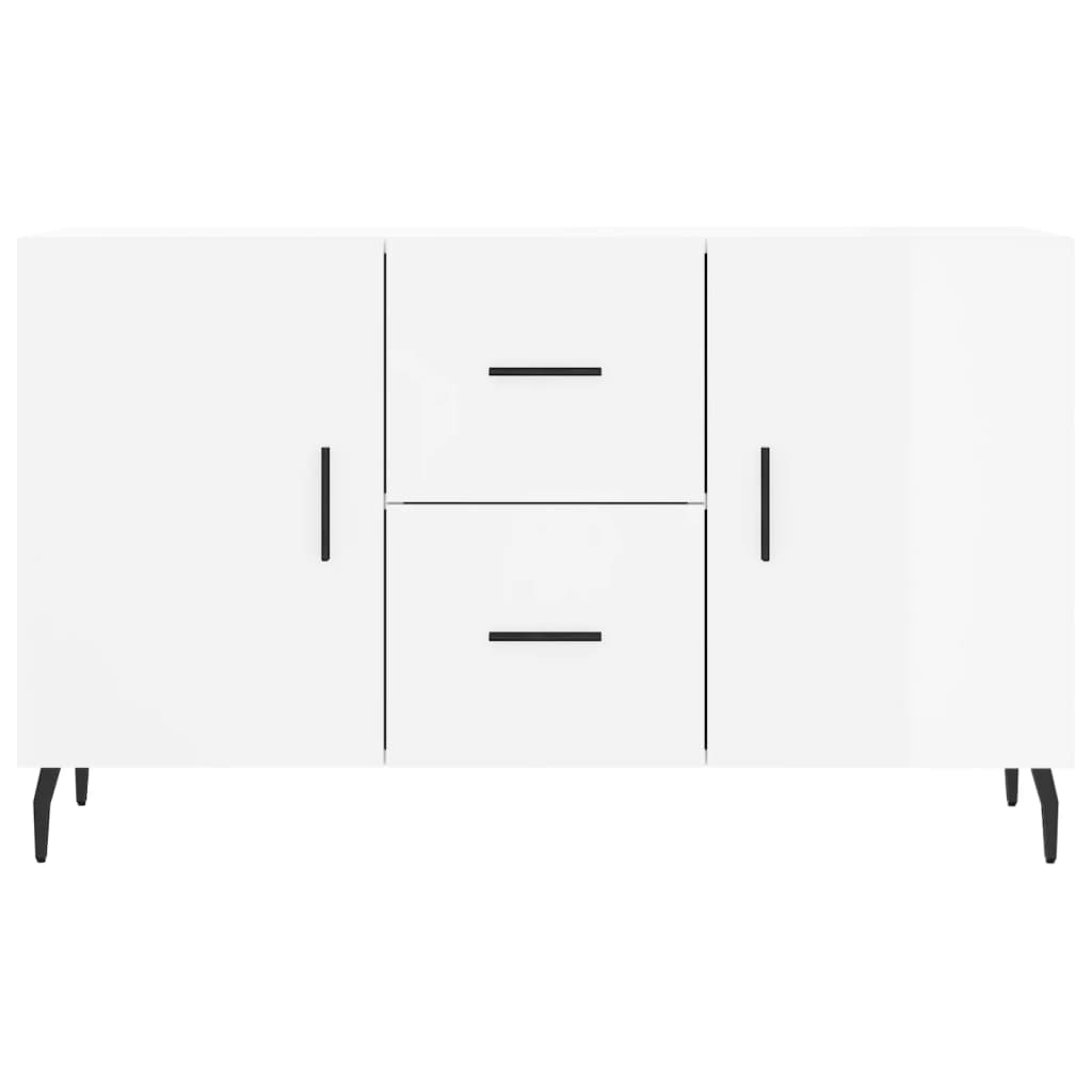 vidaXL Credenza Bianco Lucido 100x36x60 cm in Legno Multistrato