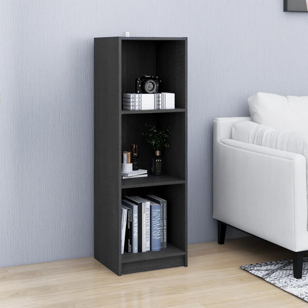 vidaXL Libreria/Divisorio Grigio 36x33x110 cm Legno Massello di Pino