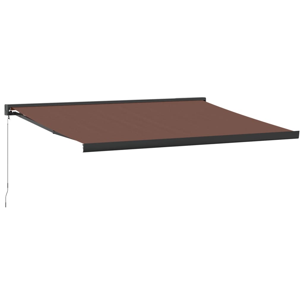 vidaXL Tenda Sole Retrattile Manuale 450x300 cm Marrone