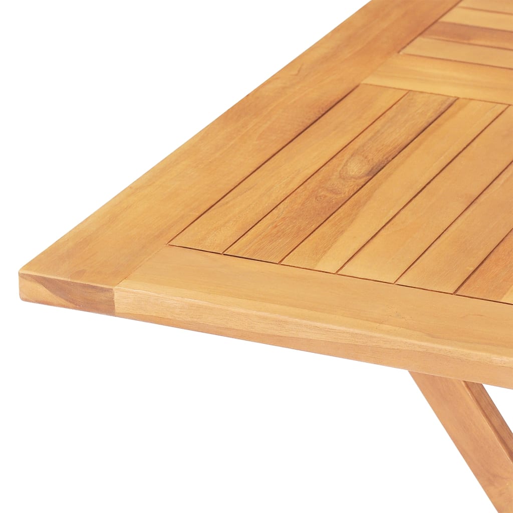 vidaXL Set da Pranzo per Giardino 5 pz in Legno Massello di Teak