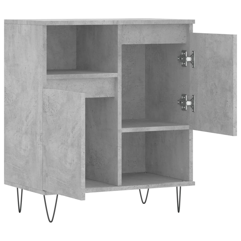 vidaXL Credenza Grigio Cemento 60x35x70 cm in Legno Multistrato