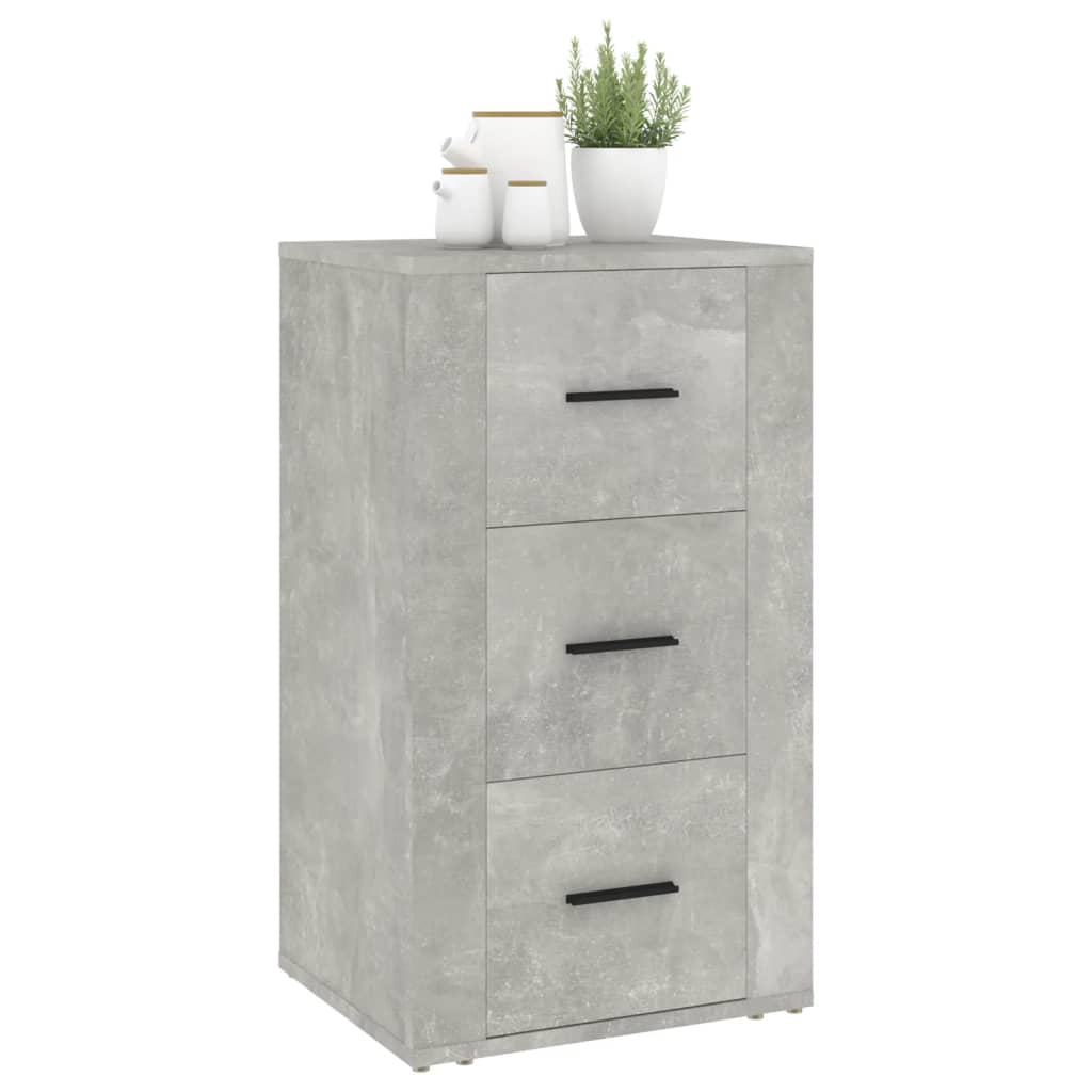 vidaXL Credenza Grigio Cemento 40x33x70 cm in Legno Multistrato