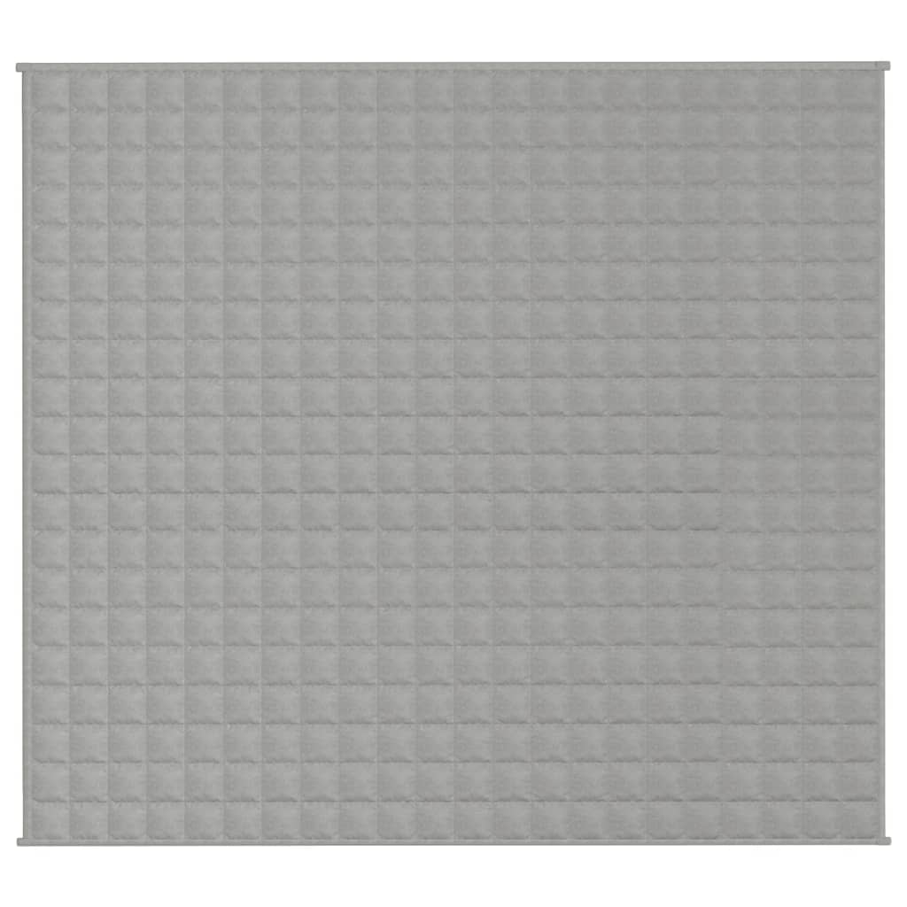 vidaXL Coperta Ponderata Grigia 200x230 cm 9 kg Tessuto