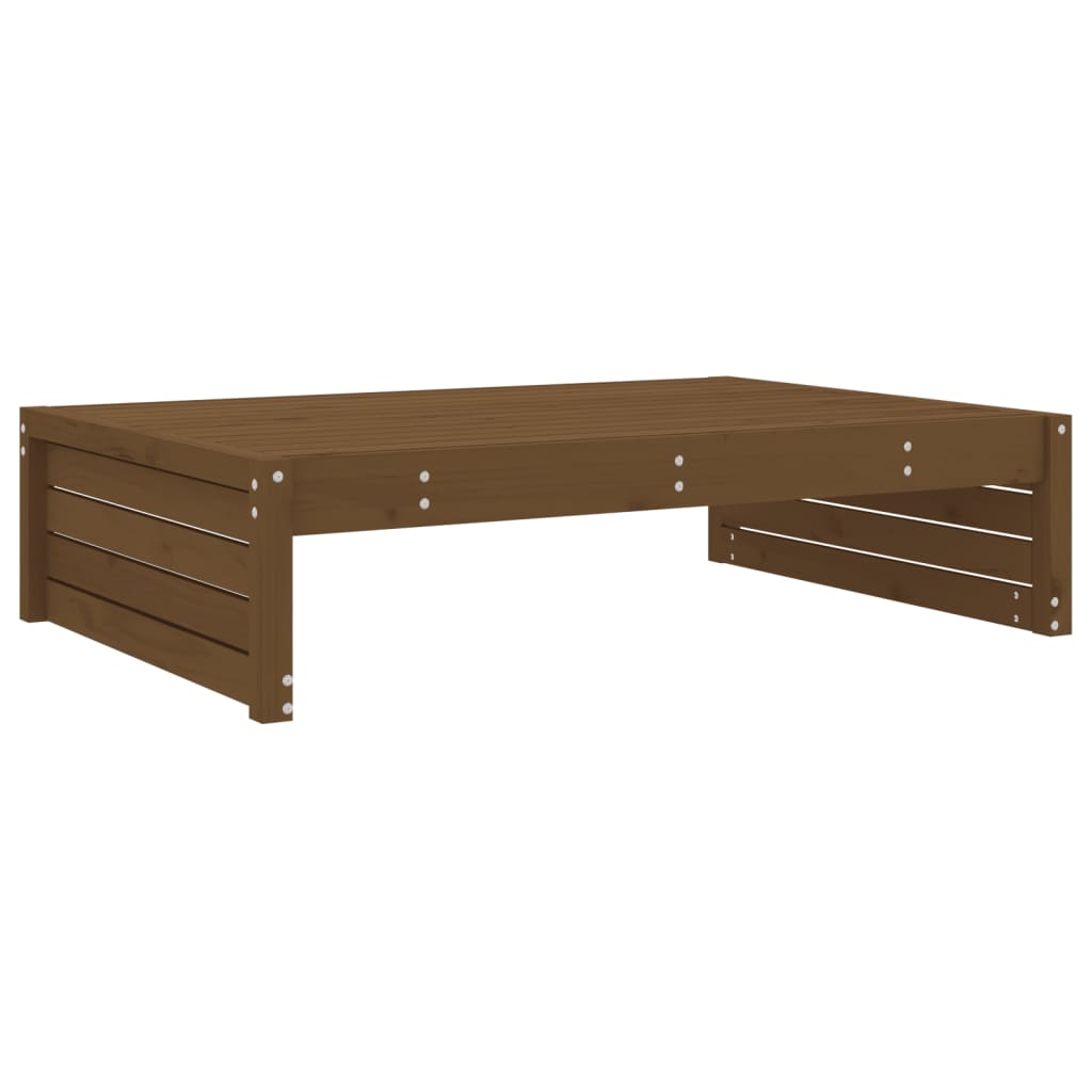 vidaXL Poggiapiedi Giardino Marrone Ambra 120x80cm Legno Massello Pino