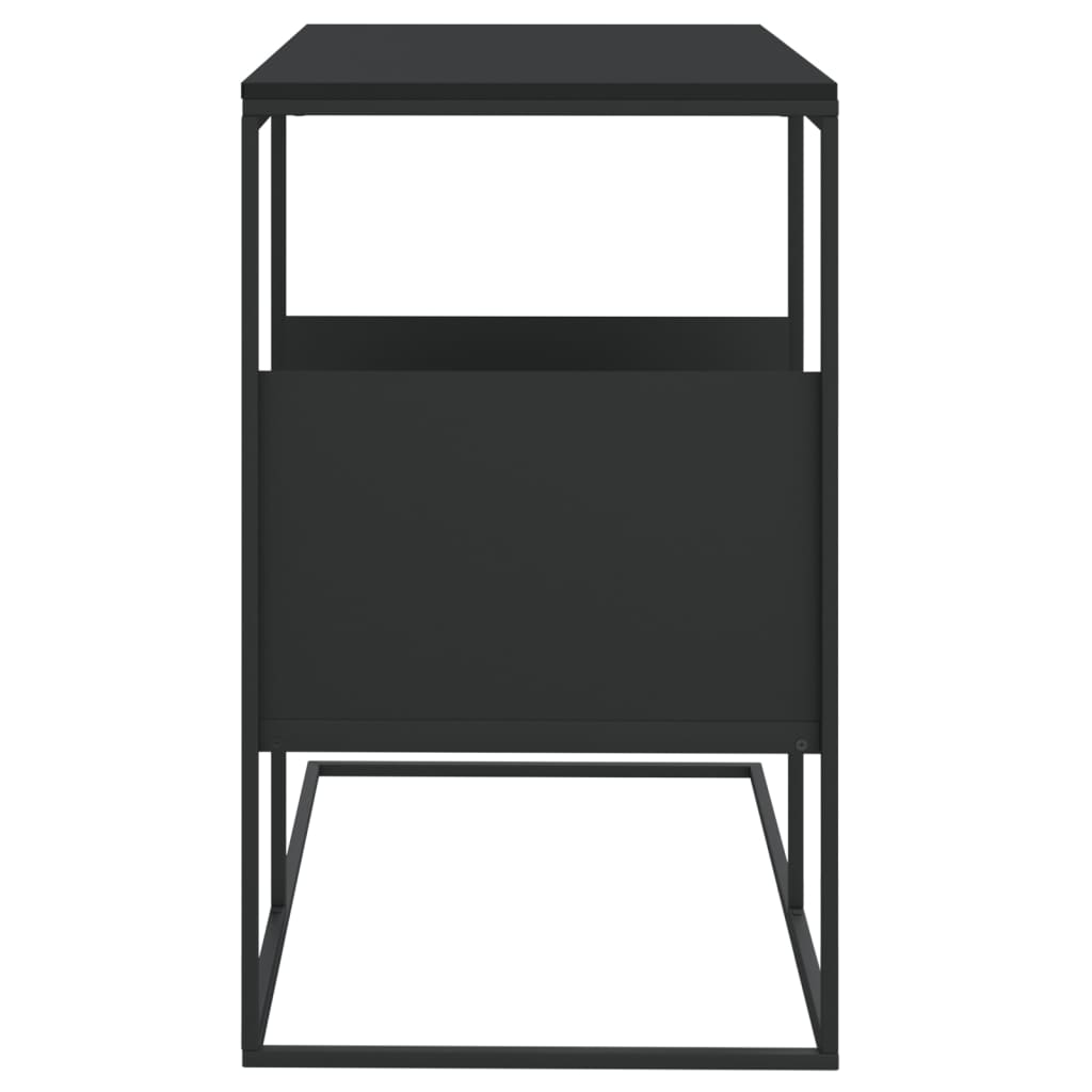 vidaXL Tavolino Nero 55x36x59,5 cm Legno Multistrato