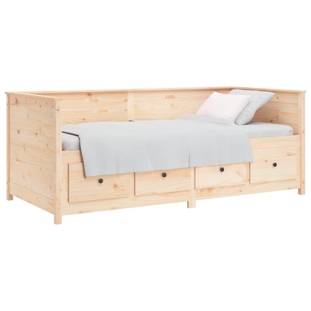 vidaXL Dormeuse senza Materasso 90x200 cm in Legno Massello di Pino