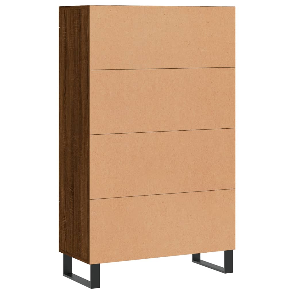 vidaXL Credenza Rovere Marrone 69,5x31x115 cm in Legno Multistrato