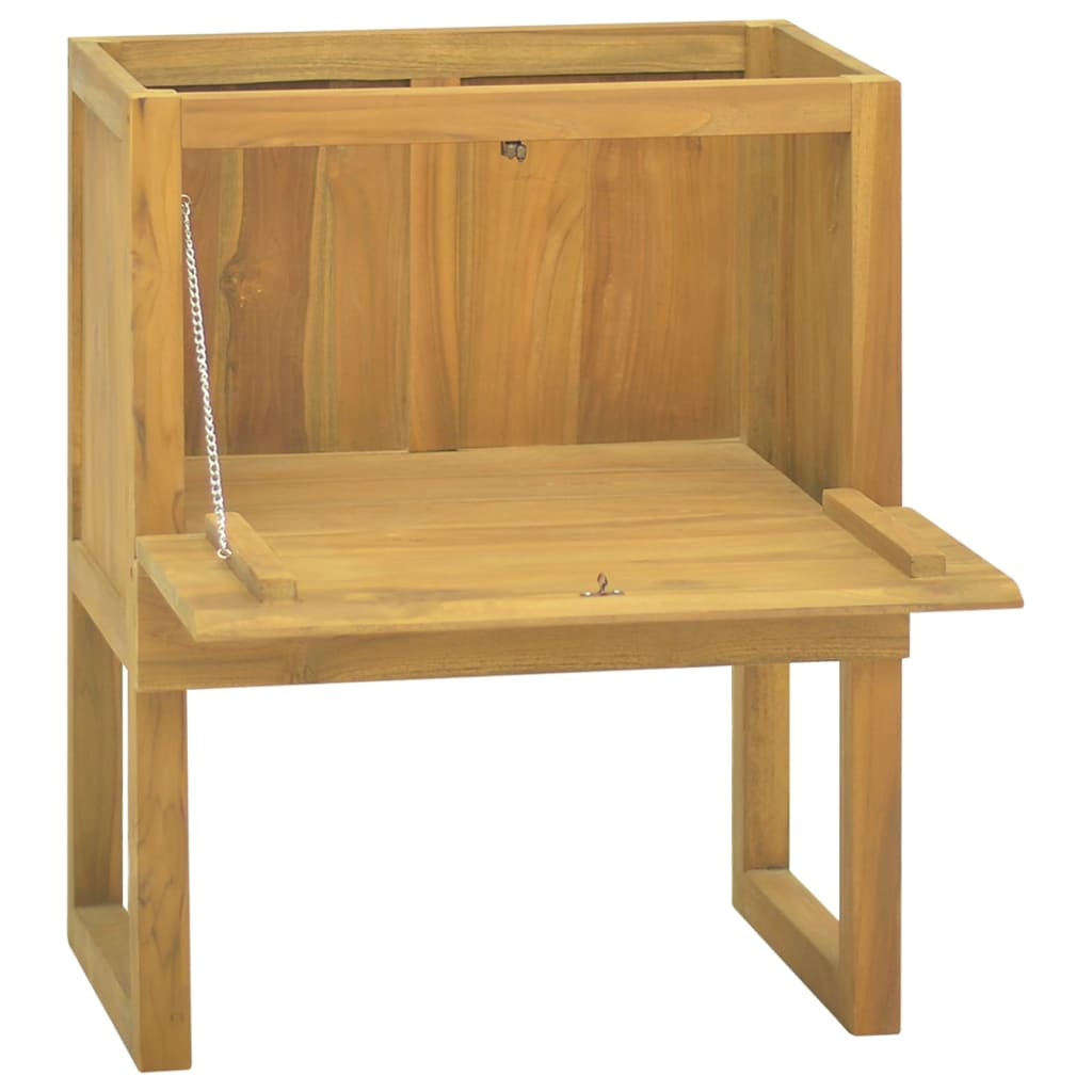 vidaXL Mobile da Bagno 60x40x75 cm in Legno Massello di Teak