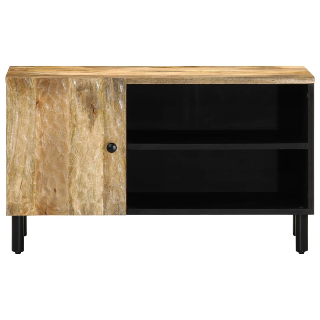 vidaXL Mobile Porta TV 80x31x46 cm in Legno Massello di Mango