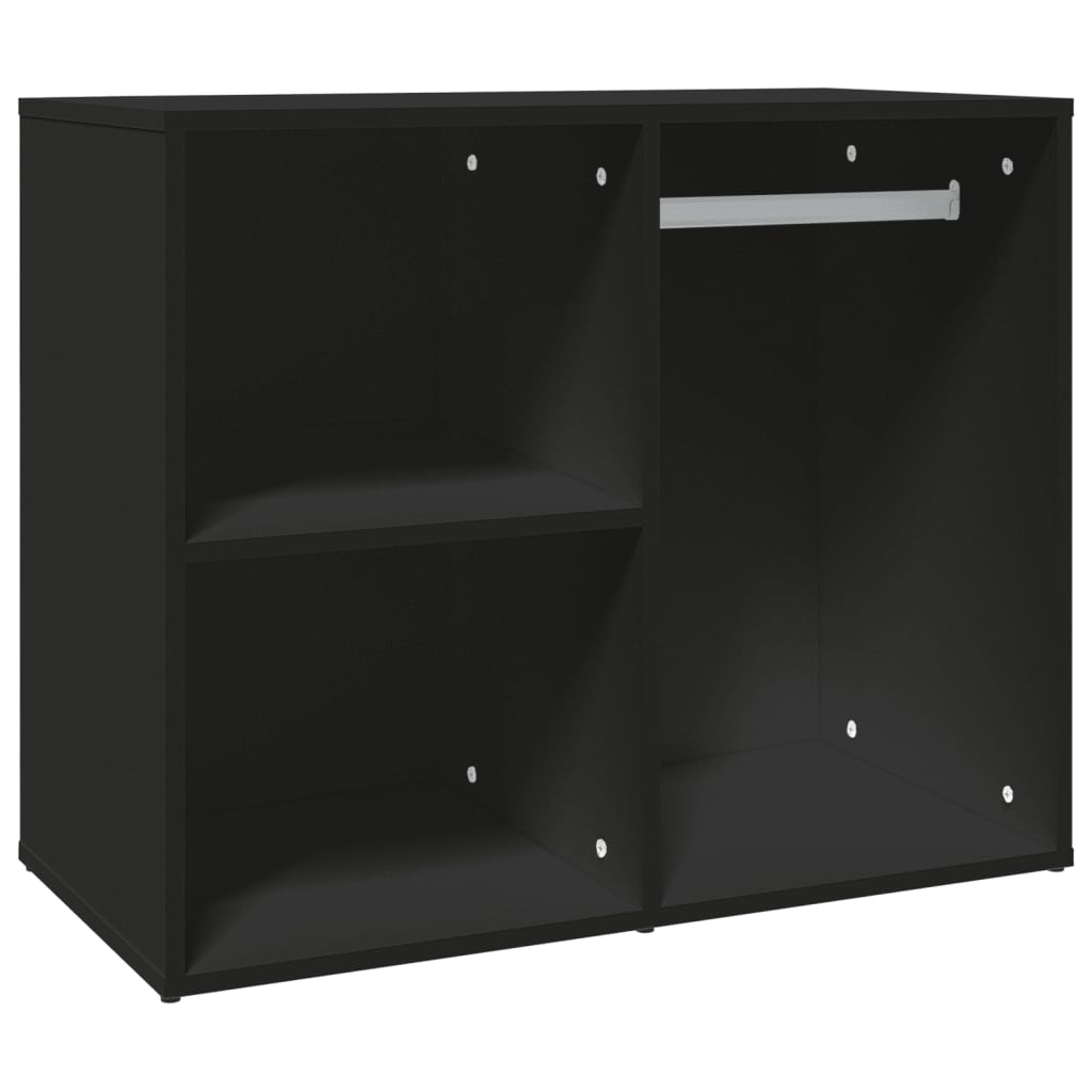 vidaXL Armadietto per Cosmetici Nero 80x40x65 cm in Legno Multistrato