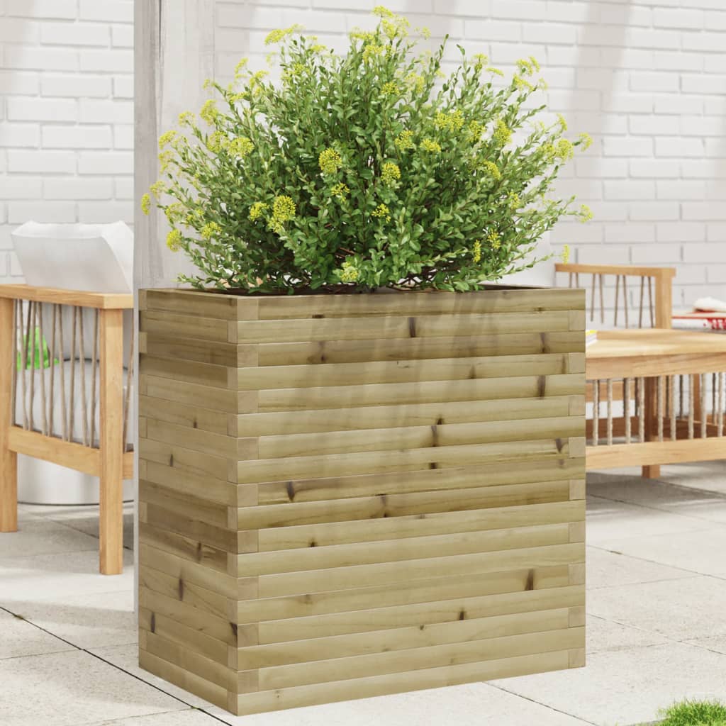 vidaXL Fioriera da Giardino 70x40x68,5 cm in Legno di Pino Impregnato