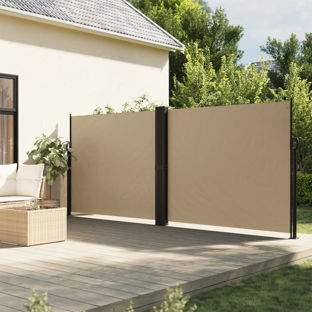 vidaXL Tenda da Sole Laterale Retrattile Beige 180x1200 cm