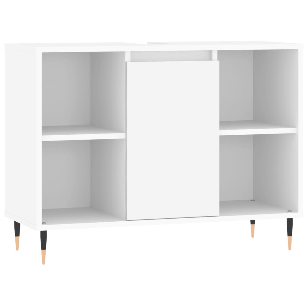 vidaXL Mobile da Bagno Bianco 80x33x60 cm in Legno Multistrato