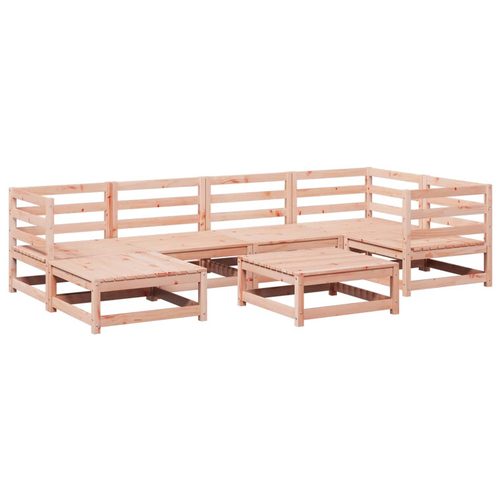 vidaXL Set Divani da Giardino 7 pz in Legno Massello Abete Douglas