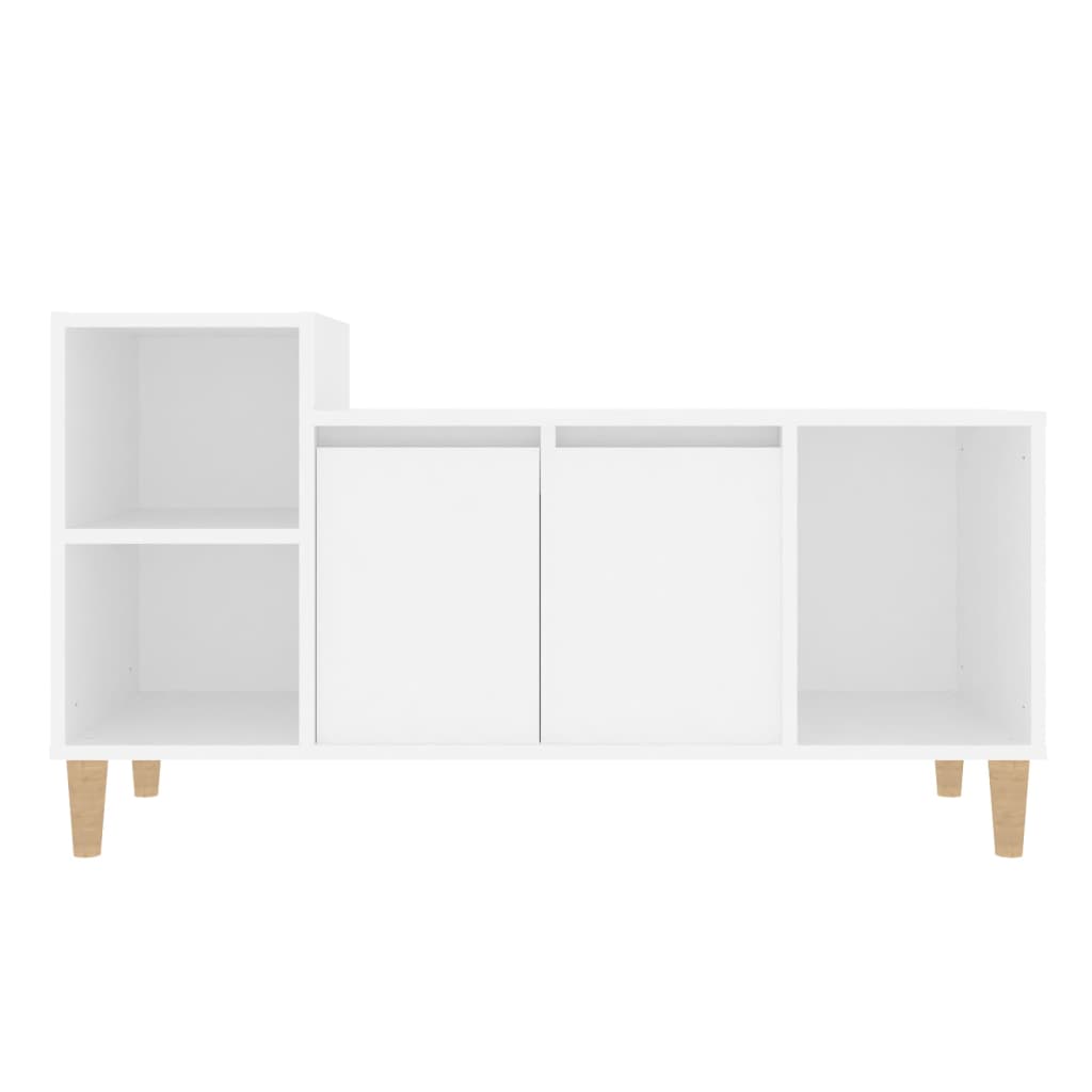 vidaXL Mobile Porta TV Bianco 100x35x55 cm in Legno Multistrato