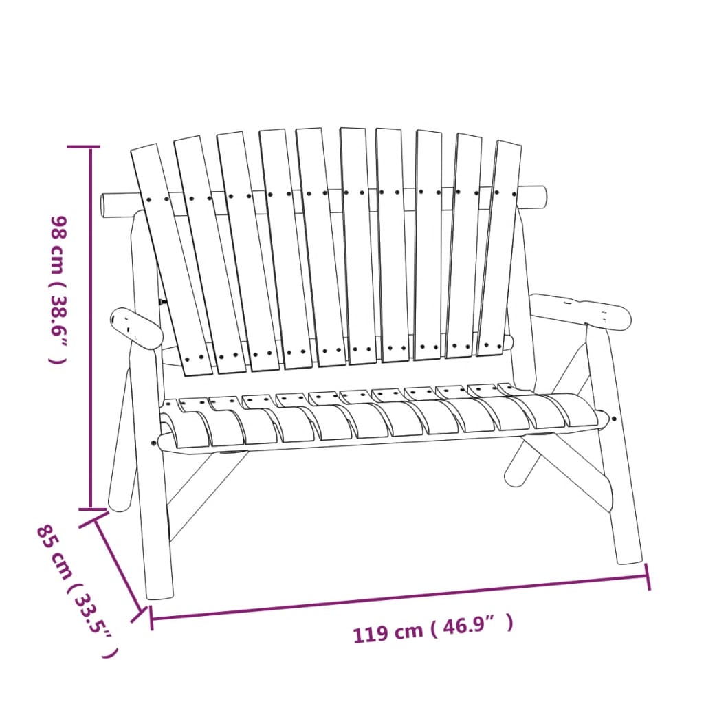 vidaXL Set Divani da Giardino 5 pz in Legno Massello di Abete