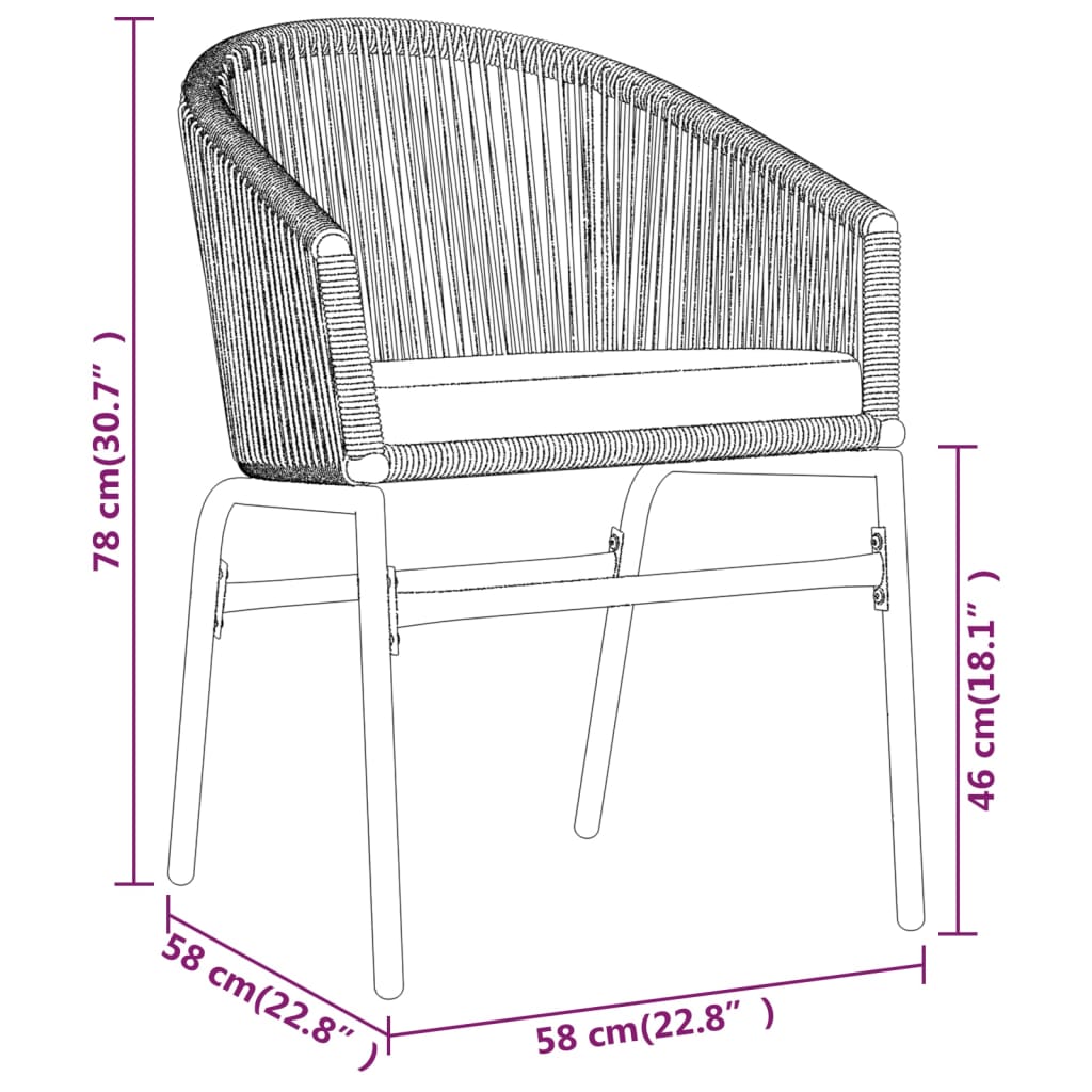 vidaXL Set da Pranzo per Giardino 5 pz Nero