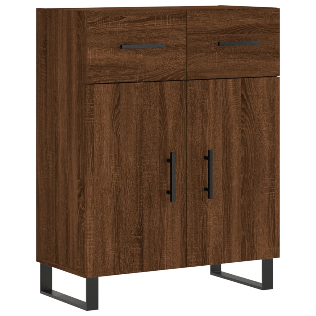 vidaXL Credenza Rovere Marrone 69,5x34x90 cm in Legno Multistrato