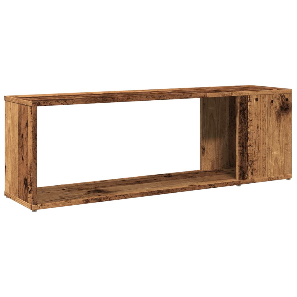 vidaXL Mobile Porta TV Legno Antico 100x24x32 cm in Legno Multistrato