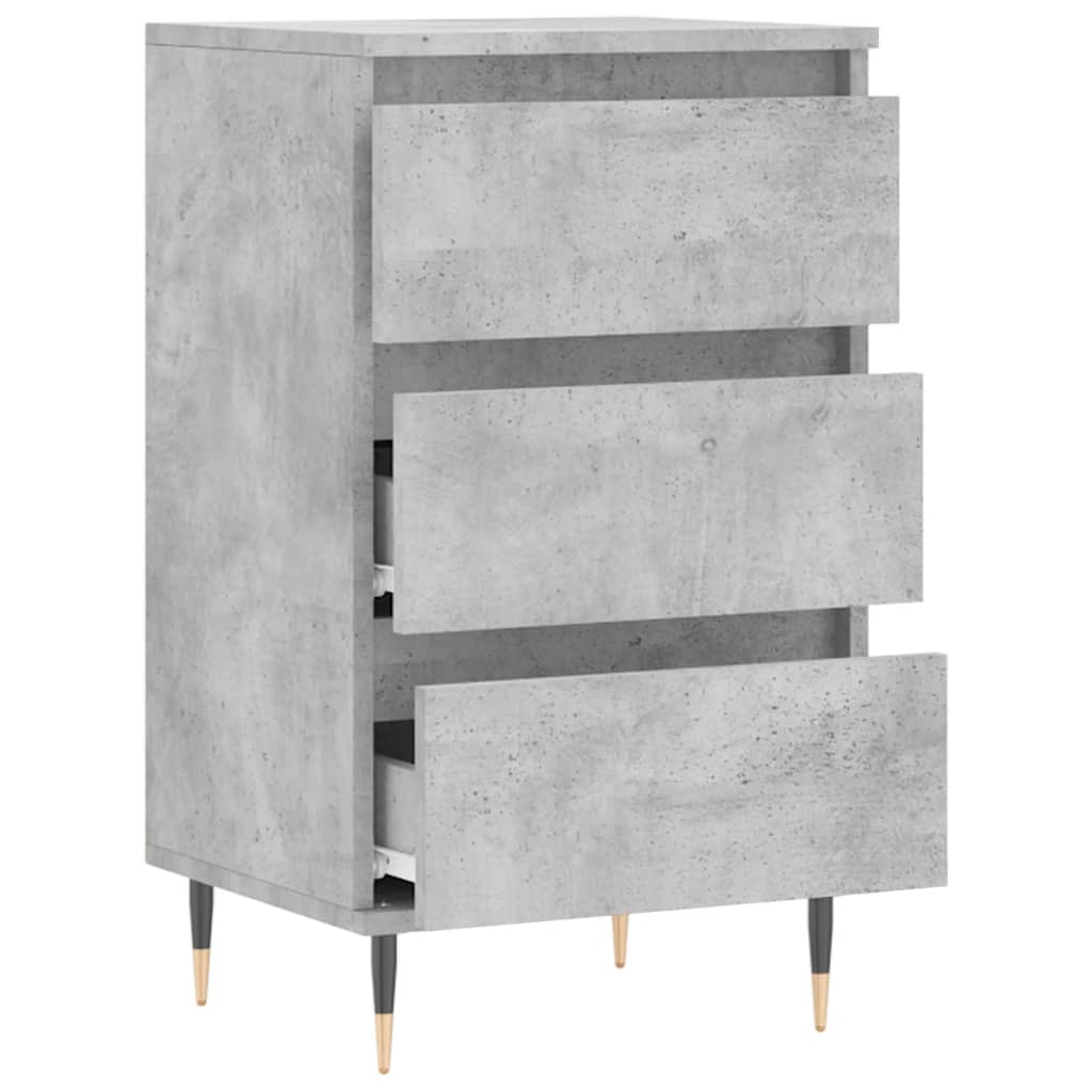 vidaXL Credenza Grigio Cemento 40x35x70 cm in Legno Multistrato