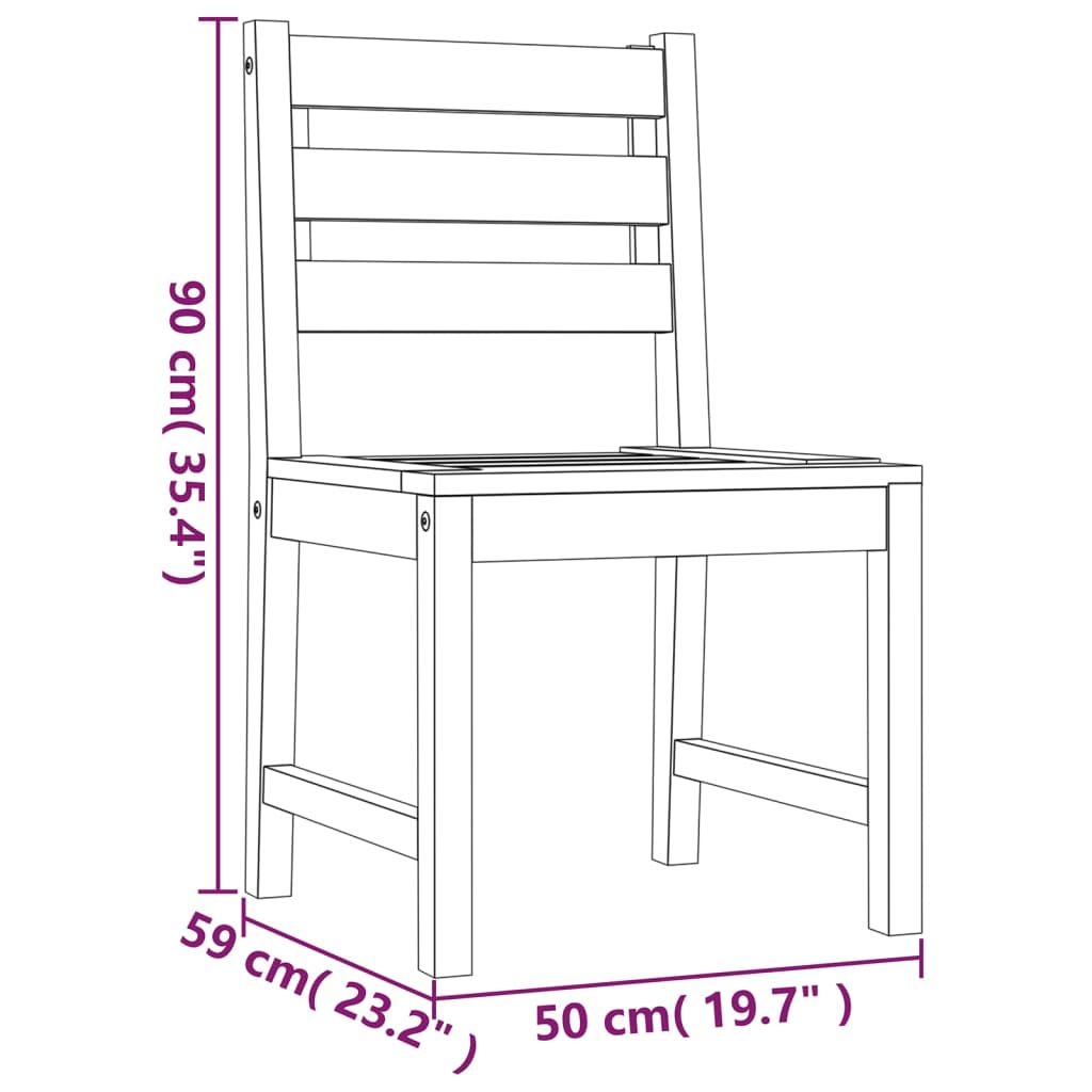 vidaXL Set da Pranzo per Giardino 5 pz in Legno Massello di Teak